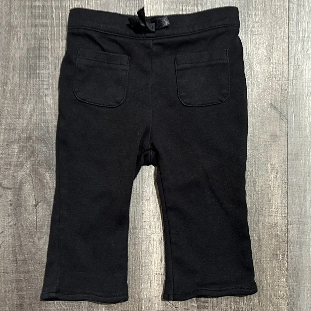 💞 Baby & Toddler Girls Size 6 -9 Months Black Knit Leggings